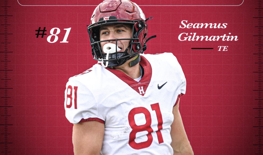 DraftDiamonds's tweet photo. 2027 NFL Draft Prospect Interview: Seamus Gilmartin, TE, Harvard University https://t.co/11buqfAYAt #NFLDraft #NFL #Football https://t.co/L7HIgieMwd