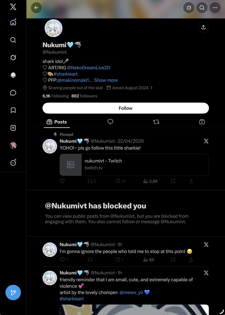 DecompGremlin's tweet photo. Funny how you block me when you are the one stealing art…. lol https://t.co/0eC4e8XdDl