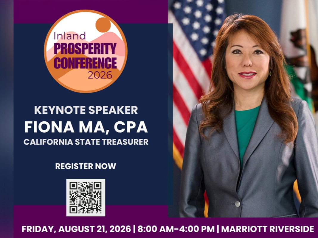 CSUSBNews's tweet photo. CA State Treasurer Fiona Ma will keynote the Inland Prosperity Conference on Aug. 21!
Join CSUSB’s IEWBC & CVWBC to grow your business. 💼
read more: https://t.co/q8zi0FXQDC
#CSUSB #InlandEmpire #SmallBusiness #WomenInBusiness #IEWBC #CVWBC #Boldvision https://t.co/9Le2yAwn5V