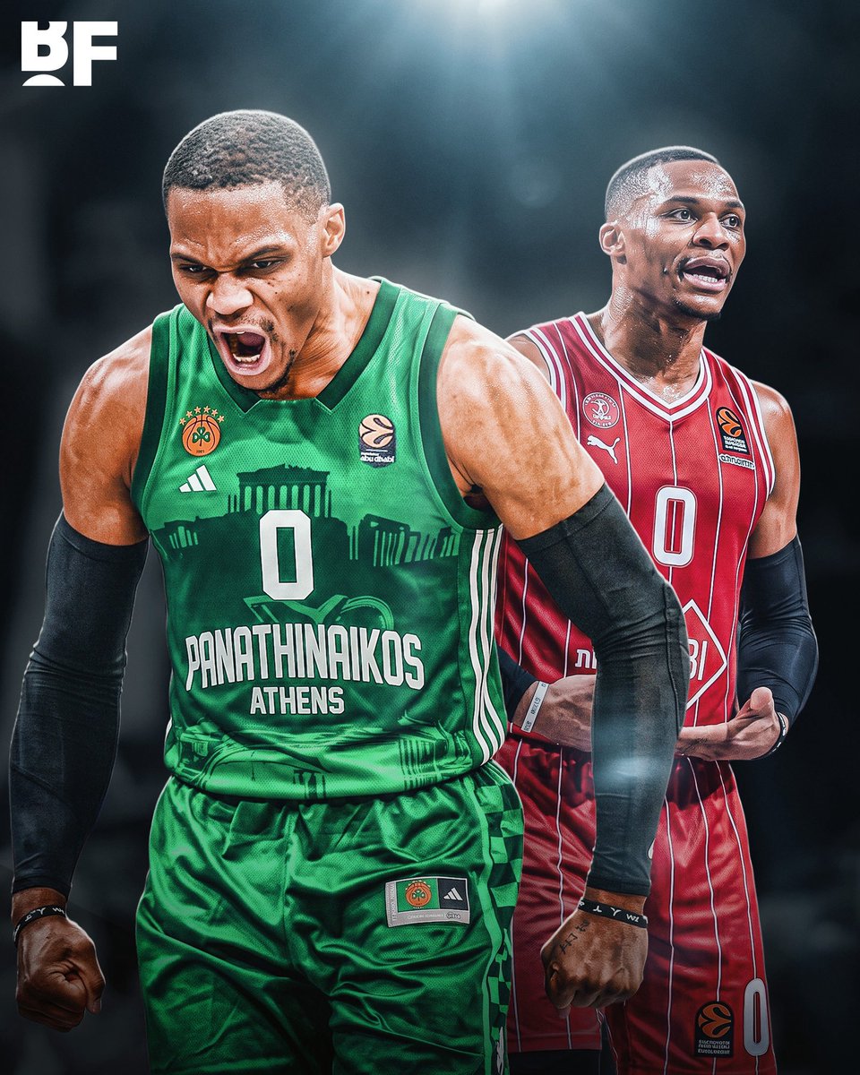 bballforever_'s tweet photo. Russell Westbrook has interest from Greece’s Panathinaikos and Israel’s Hapoel Tel Aviv in the EuroLeague if he doesn't sign with an NBA team next season ✈️

(via Gerard Solé) https://t.co/1Oncp9oJVH