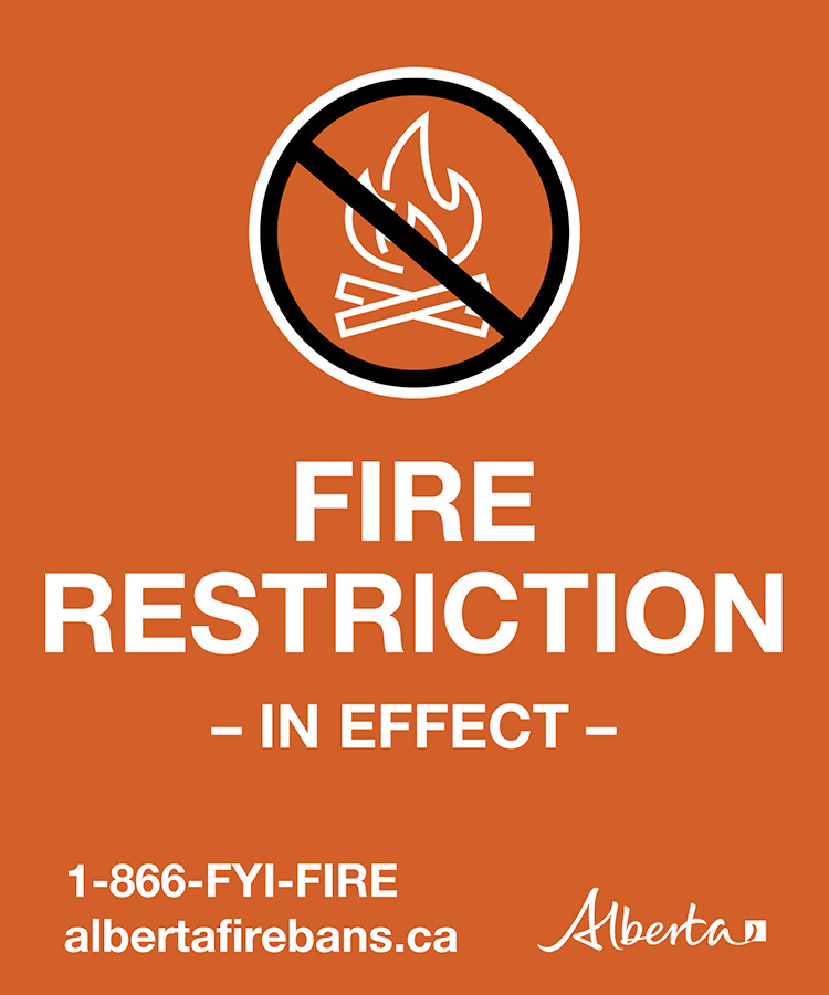 AlbertaWildfire's tweet photo. Due to drying conditions and an increase in fire danger there is now a restriction in the Calgary Forest Area and an advisory in the Rocky Mountain House Forest Area. For more information, and to see a map of the restrictions, visit https://t.co/9lOj6YVx5l https://t.co/GFwbId9hct
