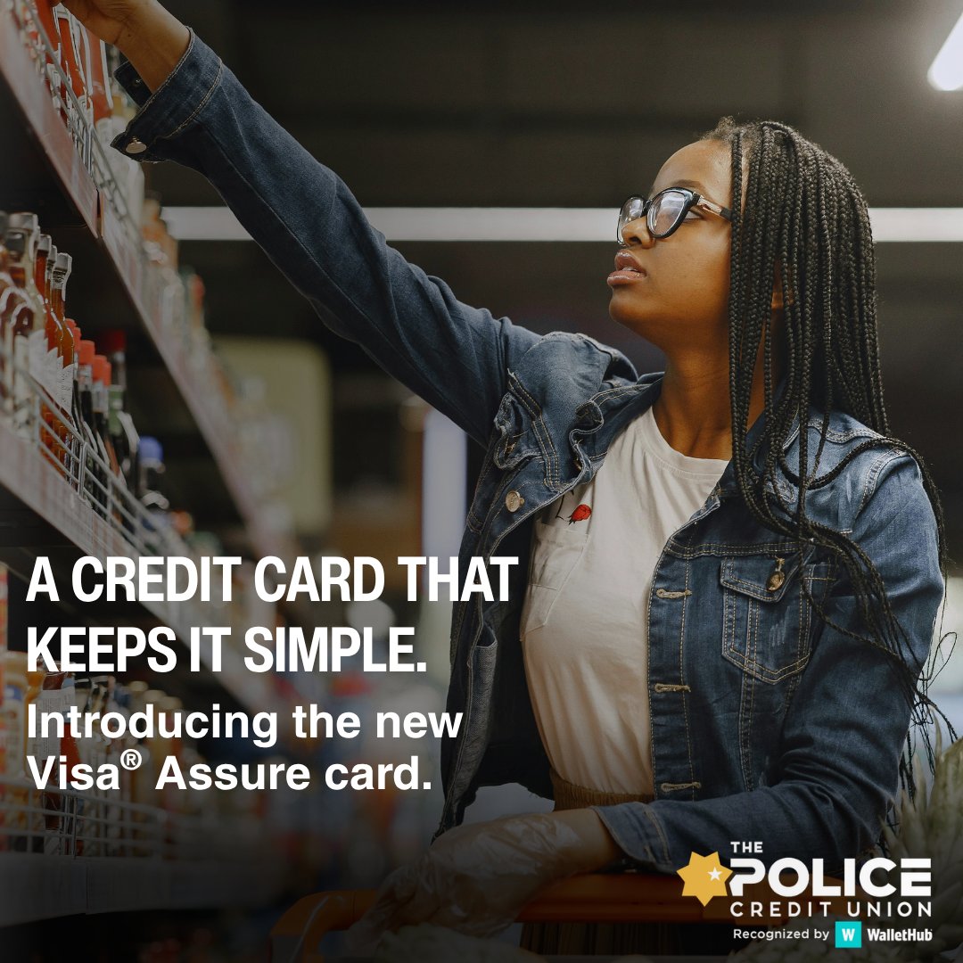 ThePoliceCU's tweet photo. Meet our new Visa Assure credit card. Enjoy lower rates, simpler terms, and real value every day. Whether you're consolidating debt or looking to save on interest, Visa Assure can help. Apply today: https://t.co/vFPVYsrsNl

#SmartMoney #Visa #CreditUnionDifference https://t.co/GCGXUjcvrb