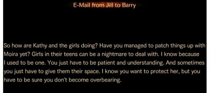 JillJVF96's tweet photo. Nel Finale Buono di #RErevelations2,#BarryBurton si scusa con Moira seguendo il consiglio di #JillValentine di lasciarle il proprio spazio

Ps. Jill non era una ragazza difficile:è un'aggiunta non canonica della versione occidentale
#ResidentEvil #REBHFun #REBH30th #RErev2 https://t.co/3l4fluAWYz