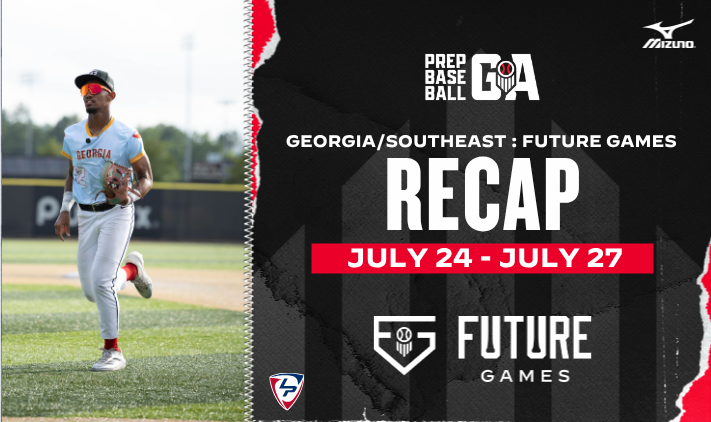 PrepBaseballGA's tweet photo. 𝐅𝐮𝐭𝐮𝐫𝐞 𝐆𝐚𝐦𝐞𝐬: 𝐓𝐞𝐚𝐦 𝐆𝐞𝐨𝐫𝐠𝐢𝐚 &amp; 𝐒𝐨𝐮𝐭𝐡𝐞𝐚𝐬𝐭
𝑬𝒗𝒆𝒏𝒕 𝑹𝒆𝒄𝒂𝒑 📝 

The biggest uncommitted of the summer is in the books and now we take a look at how the 🍑 state boys week went including team MVP's, standouts and more...

🔗 https://t.co/JzcAwlbKxQ https://t.co/Qg1oiAJBBo