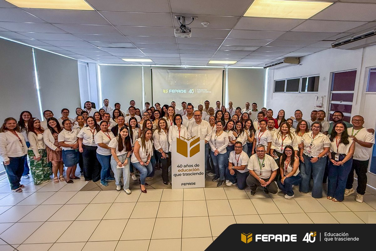 FEPADEsv's tweet photo. El pasado 24 de julio, decidimos que nuestros 40 años empezaran en casa, con las personas que los construyeron. Reconocimos a colaboradores que alcanzaron un milestone importante en su trayectoria.

#Fepade #EducaciónQueTrasciende #40años https://t.co/ezqPWUBtLZ