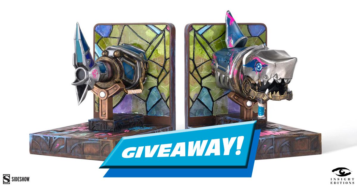 collectsideshow's tweet photo. Delve into your aquatic library before heading to Sideshow's Instagram account for details on your chance to win the Fishbones Bookends by @InsightEditions. https://t.co/sePaGqLgWX