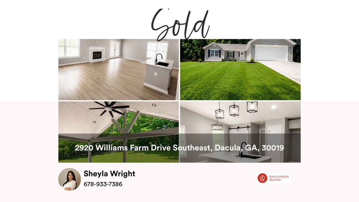 sheyla_wright's tweet photo. 🛌 3 🛀 2 🚘 2
📍 

My latest sale on RateMyAgent.

...
#ratemyagent #realestate #Virtual_Properties_Realtycom
https://t.co/kEyXrmHaas https://t.co/OMWitubagL