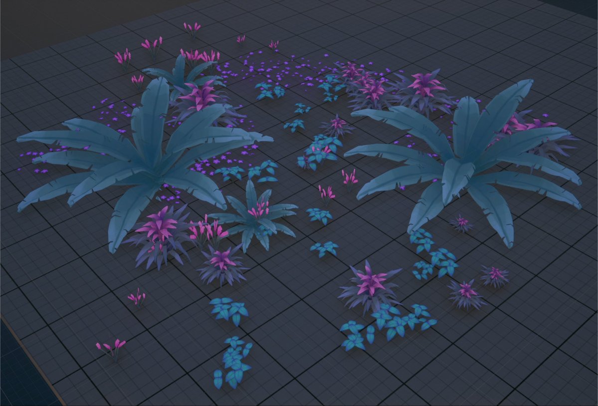 Zalerya_'s tweet photo. Handpainted foliage WIP 

#handpaint #blender #ue #foliage #stylized #ue https://t.co/rwJaq6kcSL