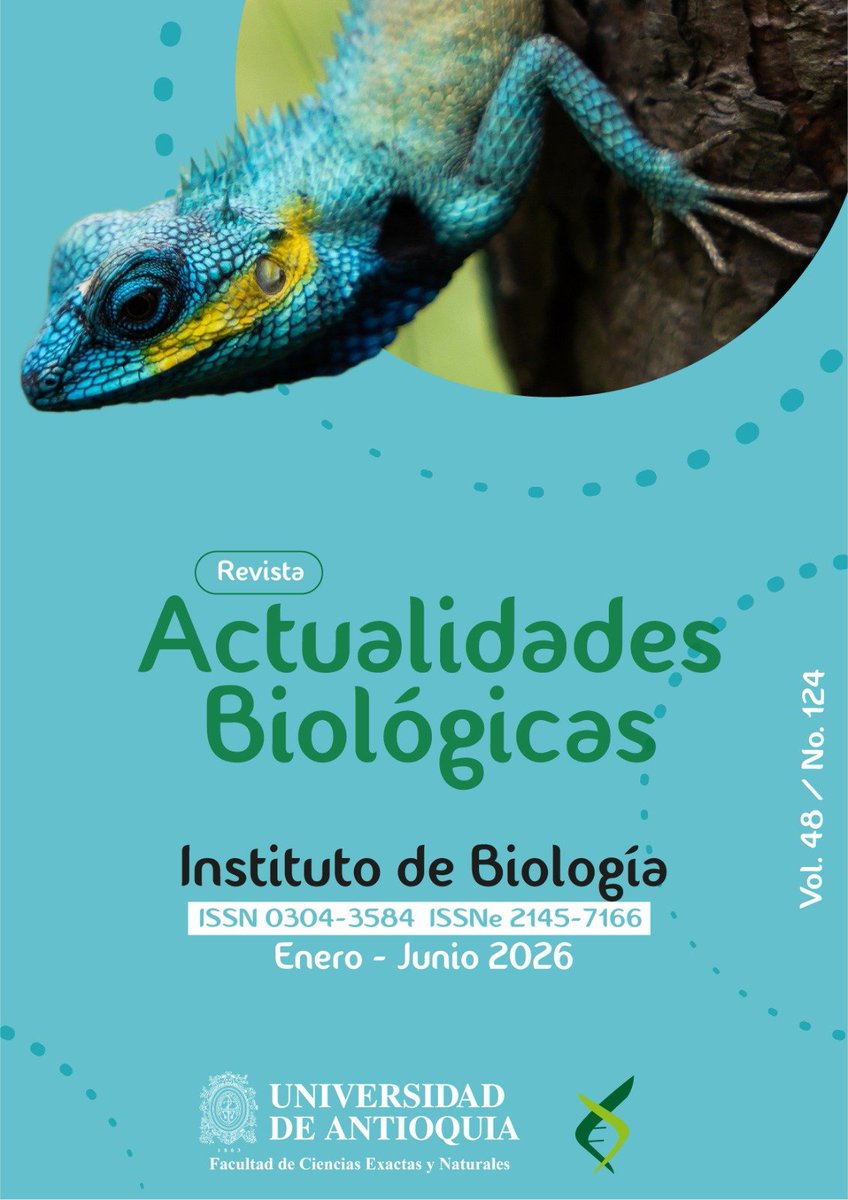 Actubiol's tweet photo. Actualidades Biológicas vol. 48 (124): seis estudios que van del microscopio al paisaje —diatomeas nuevas, epífitas urbanas, metales en fauna, biomarcadores de arbovirosis y más.

Revisados por pares. Gratis 👇
https://t.co/A2dICYBdHp
#CienciaAbierta https://t.co/MFegT2OG71
