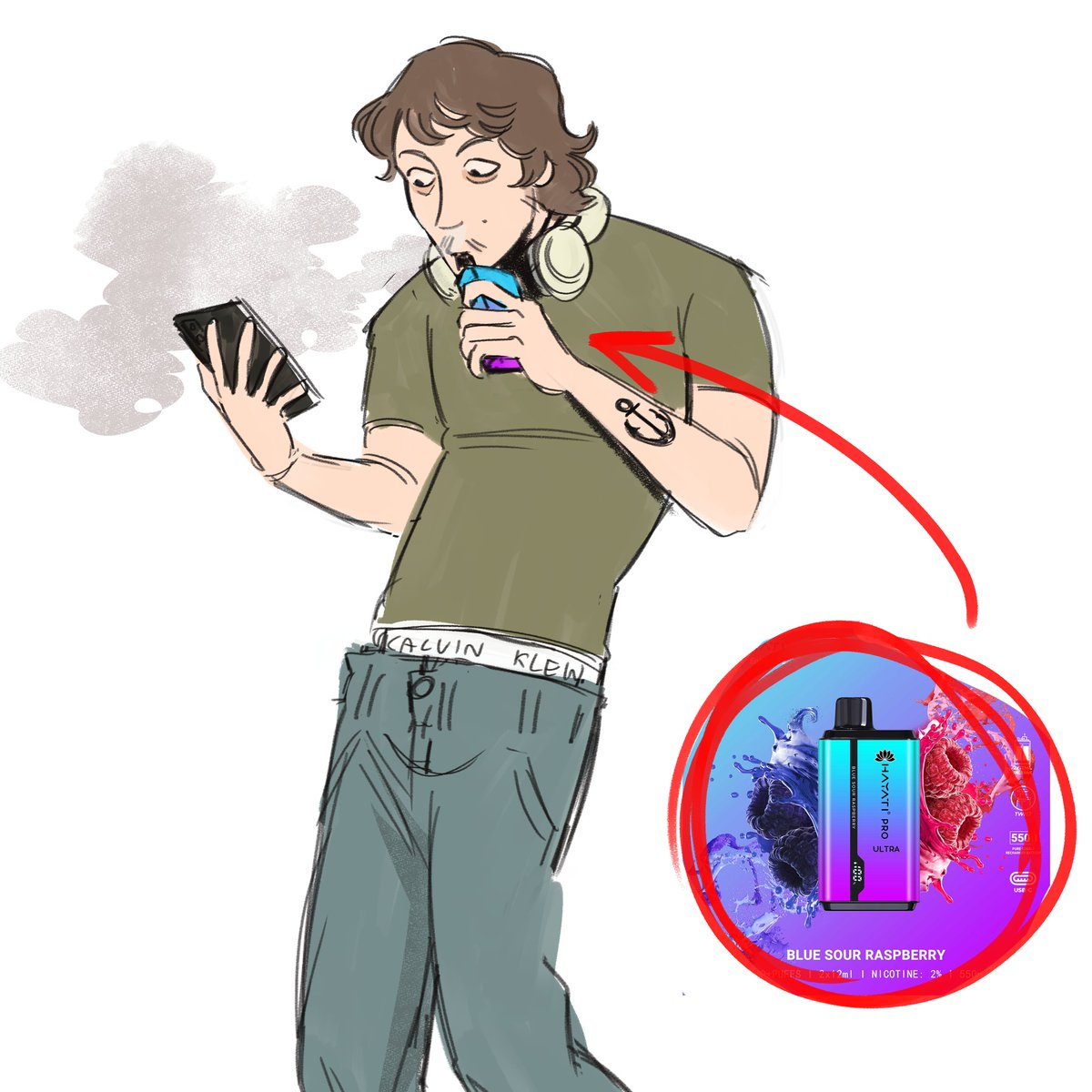 SodaWizard_'s tweet photo. Theon hitting the Hayati pro ultra 500 blue sour raspberry flavour #asoiaf https://t.co/jNOnQhK1b8