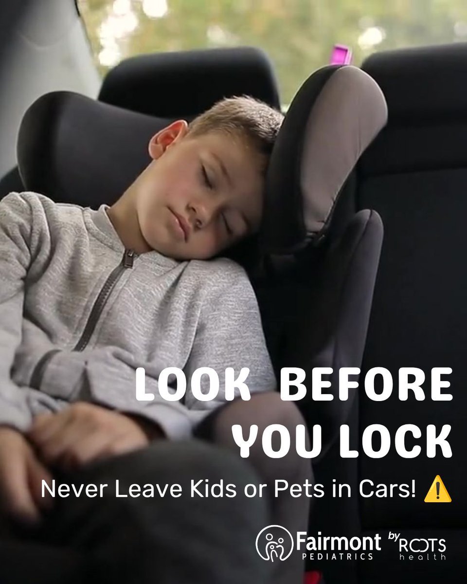 FairmontPeds's tweet photo. ☀️ Texas heat can turn a parked car into a dangerous place within minutes. Never leave a child alone inside a vehicle. 🚗 #TexasHeat #HeatSafety #FairmontPediatrics #SafeKids https://t.co/nAQJRFENrc