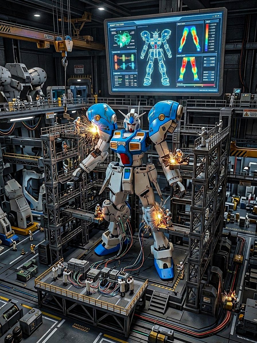ruruka_ganpla's tweet photo. うちの工場で、MG GP04の下半身の建造が完了🔥一度洗浄作業を行い、風洞で、肩の小型バーニアの出力テストを実施✨

結果、小型バーニアだけでも機体が持ち上がりそうになる十分な推力を確認❗いい調子（≧∇≦）✨

次はバックパックの建造だ🤩頑張ります〜

#GP04
#プラモデルライフ
#ガンプラ https://t.co/2YrlFbe1dd
