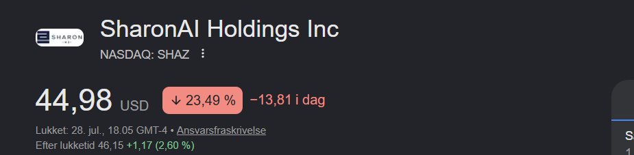 Bezrobotny1's tweet photo. $shaz -50% from its highs https://t.co/fR7eezONcz