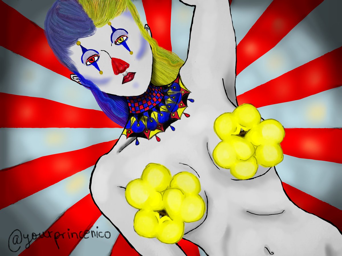 yourprincenico's tweet photo. Made this clown girl.
If you wanna see clown boobs, $25 to my p*yp*l NOWWW and I'll message the uncensored version to you. https://t.co/vPiZDPpLur