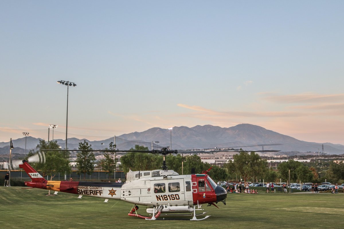 LakeForestCA's tweet photo. One week til National Night Out!

Join us August 4, from 5–8 pm at the Lake Forest Sports Park to meet your local deputies, explore patrol vehicles, &amp; see OCSD's helicopter up close.

Bring school supplies for Six Points for Kids &amp; receive raffle tickets while supplies last. https://t.co/C51bOaRjrH