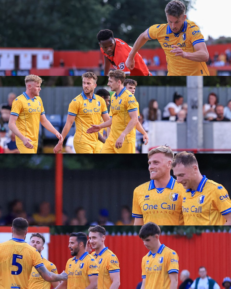mansfieldtownfc's tweet photo. 🔋 More minutes in the legs and four fantastic goals

Thank you for your support last night 👏

#Stags 🟡🔵 https://t.co/OLAoklx0wV