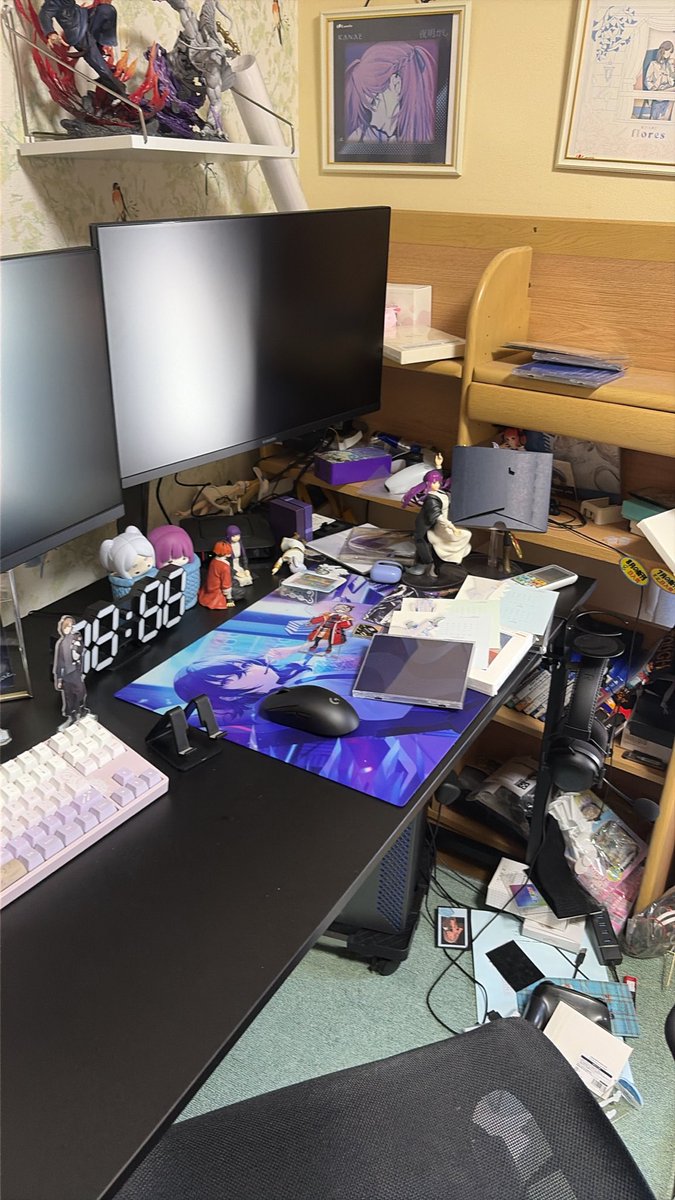 Assassin__RNG's tweet photo. やっと帰宅
部屋が悲惨だ
汚すぎて恥ずいから載せないけど本棚の上の方全部落ちてるわ https://t.co/0rXmmGkrZd
