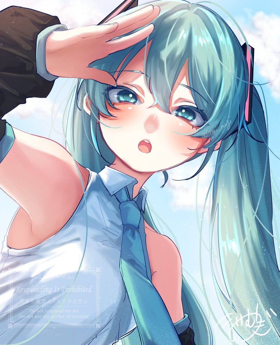Mai_mugi's tweet photo. あつ…… https://t.co/mQwjJogrxM