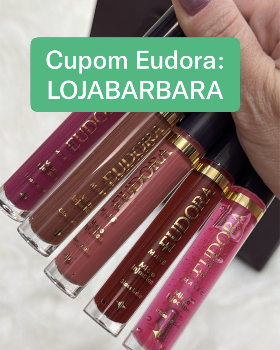 bapirani's tweet photo. Cupom Eudora 2026: LOJABARBARA 

✨Use o cupom LOJABARBARA para ganhar Frete Grátis + Mimo (acima de R$ 99) no site oficial.  
 
Código ativo e verificado em 2026 para Siàge, Niina Secrets e todo site EUDORA.

#eudora #cupomeudora #siage  #niinasecrets
https://t.co/m8Z63AMaRt https://t.co/gzuJORtL8a