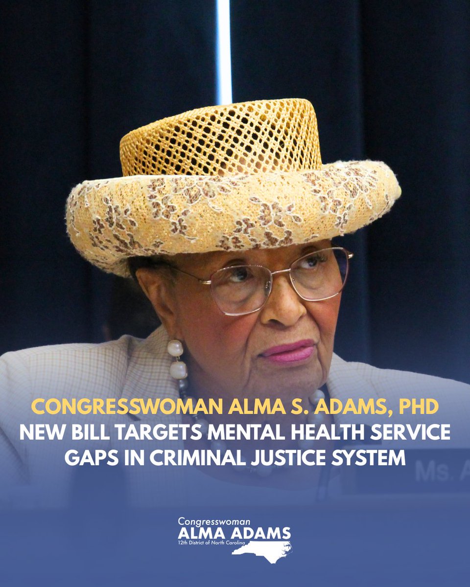 RepAdams's tweet photo. This month, I introduced the Forensic Assertive Community Treatment (FACT) Pilot Program Act to close crucial mental health care gaps in the criminal justice system. https://t.co/mIcNd2x85x