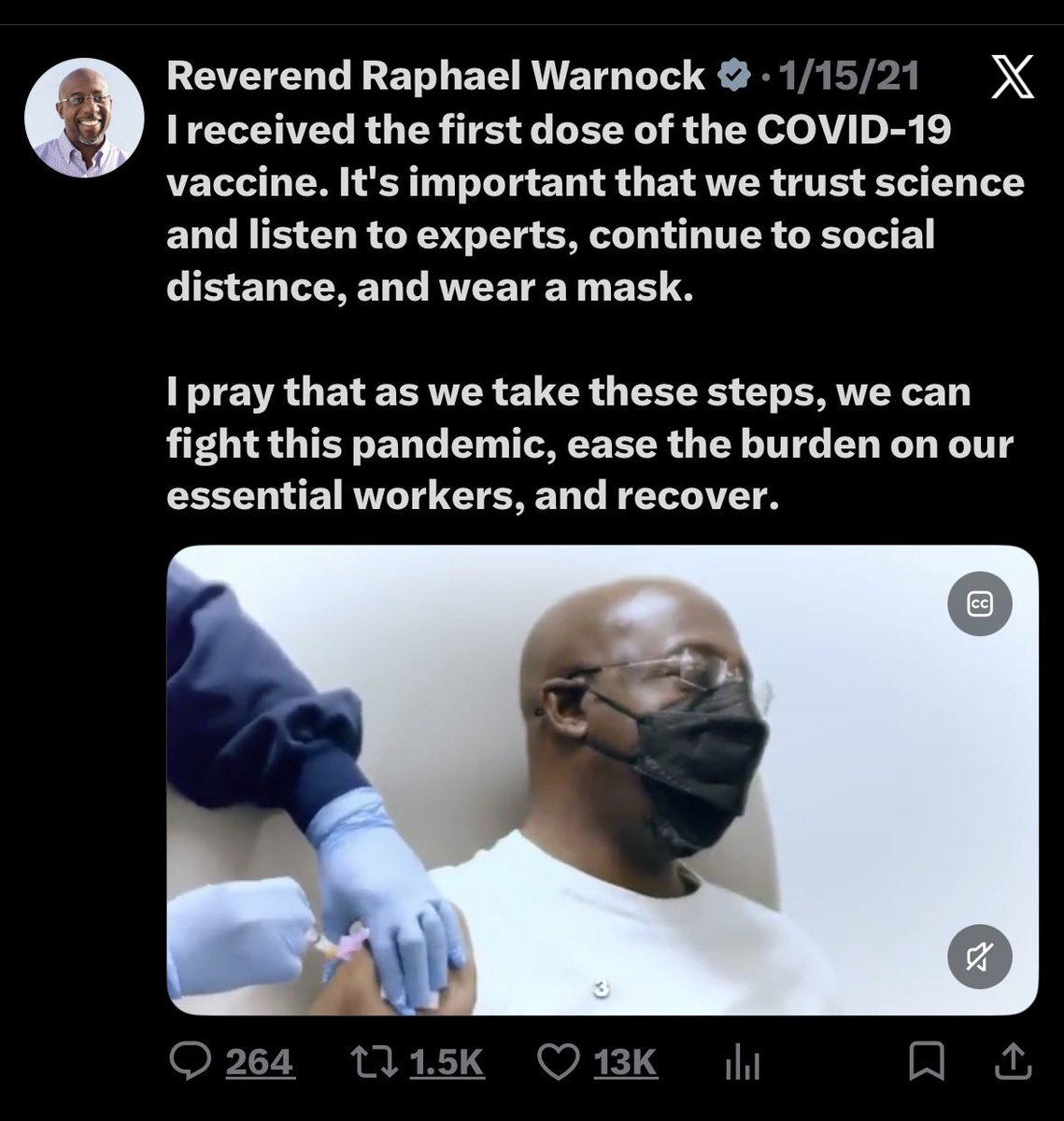 ginamilan_'s tweet photo. @ReverendWarnock You: “Trust the science” 

LOL 😂 https://t.co/6k9Uw9vUEG