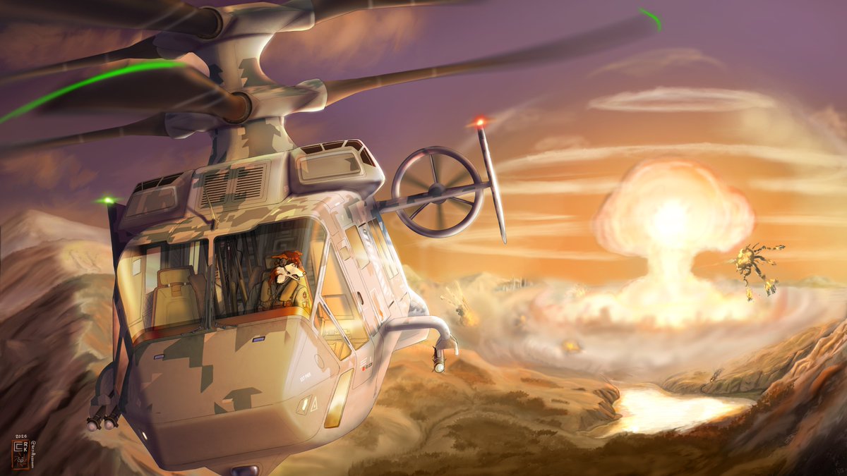 NejiRussianov's tweet photo. The Nuclear Option - Commission for
@CollieMomento 
#anthroart

Also, really cool game, go play it https://t.co/dtnTwXBtwJ