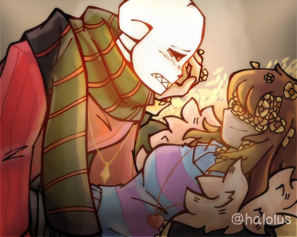 halolus01's tweet photo. Flowerfell (Fanart para el video de Kira que sueño con que salga) #flowerfell #fanart #au #sans #frisk #ship https://t.co/6lPLPzZtHu