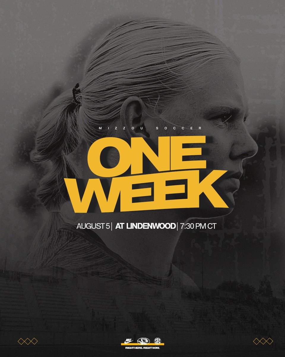 MizzouSoccer's tweet photo. One week away from playing our favorite sport again 🤩

#MIZ 🐯 https://t.co/rbJ4PtJPNF