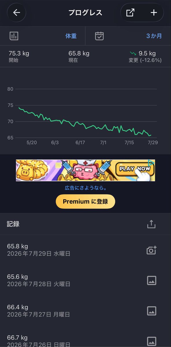hsr_75ten's tweet photo. 順調すぎる https://t.co/OSTYKb8Hhs