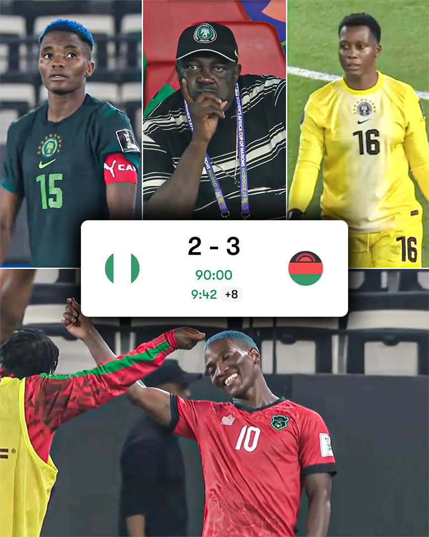 UzorJ15's tweet photo. What a poor performance from the Super Falcons.
No defense
No tactics
No formation 
Abiodun Kanu Uchenna 
I don't know why Abiodun Kanu Uchenna Oshoala has to comeout from the bench at 80'+😏😒.
#NGAMWI #WAFCON https://t.co/a3cKgusNSp