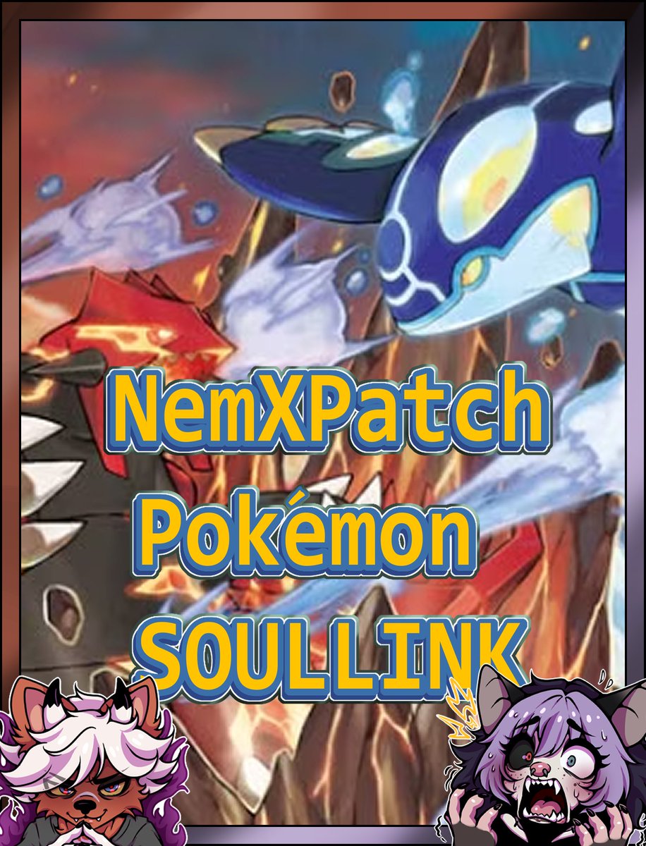 FreckledPoss's tweet photo. Streaming Pokemon Omega Ruby Soul Link Nuzlocke w/ @ComfyCozyNem  https://t.co/kXRdR52ID3 https://t.co/u6BmDQzV2n