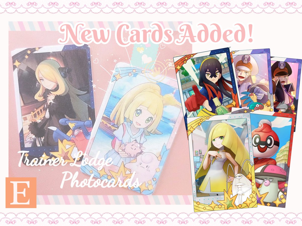 DearDiantha's tweet photo. 💌 NEW Shop Items! ✨ 
It's late summer and I thought it was time to add some of the new Trainer photocards upon request! Good as decor or an F/O accessory👜 

I can't afford to make new donut buttons, but Trainer buttons are still open too ^_^

🔁 Reposts are appreciated! https://t.co/rnLxOF0vS1