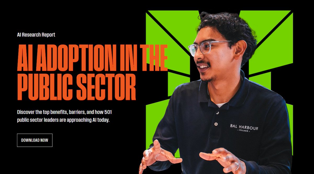 CentralSqTech's tweet photo. AI adoption in the public sector is no longer experimental, and 8 in 10 leaders want to go further.
We partnered with Praxis Research Partners on the industry’s first nationwide survey of 500+ public sector tech decision-makers on AI adoption. Download: https://t.co/IVXpzR1Q2c https://t.co/KhAmapLDxC