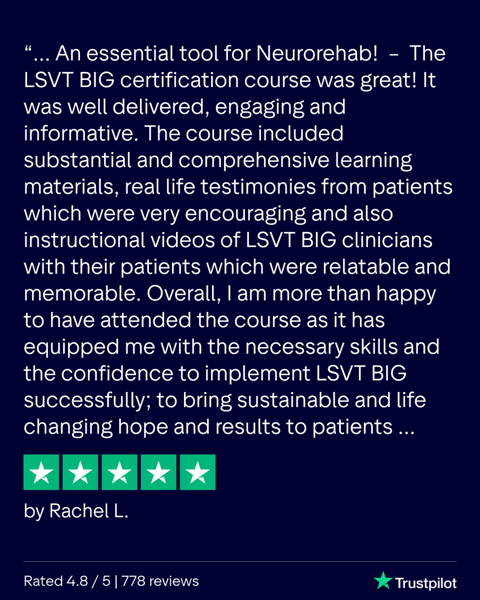 LSVTGlobal's tweet photo. Exciting milestone! We just wrapped up our FIRST-EVER in-person LSVT BIG Course in Malaysia, and the feedback blew us away! So proud to empower these clinicians. 🧠💪
🔗 Find upcoming courses near you: https://t.co/bcHd0NSIgM
#LSVTBIG #NeuroRehab #Parkinsons #PT #OT https://t.co/oIK8Gs9hEJ