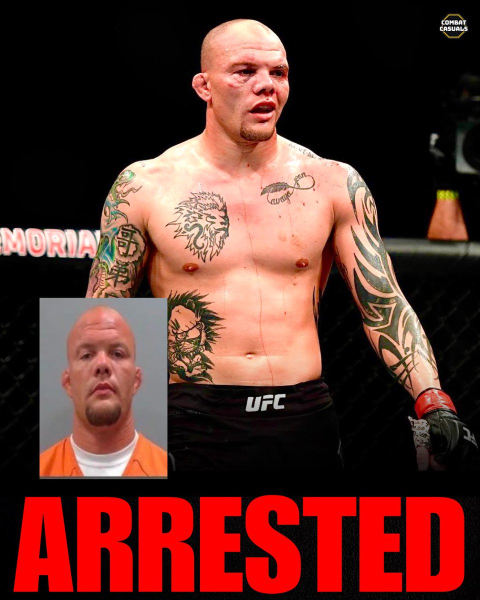 Combat_Casuals's tweet photo. 🚨Former UFC fighter Anthony Smith was arrested and is being charged with a litany of crimes including

- Domestic violence
- Terroristic threats 
- False imprisonment.

He is facing over 30 years if convicted of all charges

(via @TMZ_Sports) https://t.co/yoWrQVNiIM