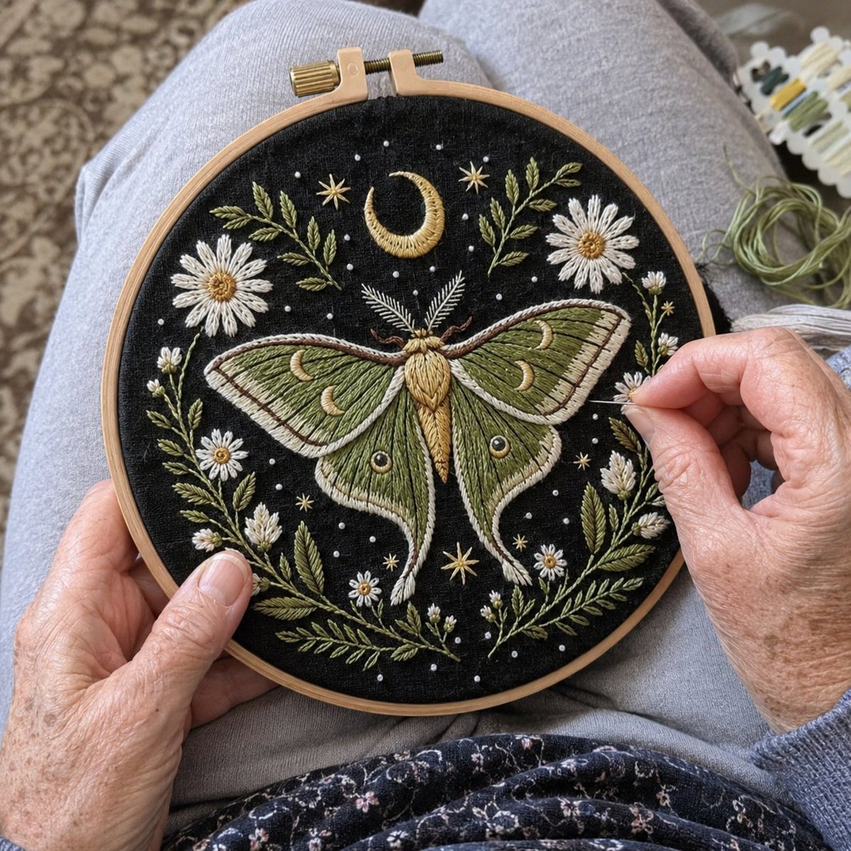 CraftHoop's tweet photo. A few stitches today, a little more tomorrow - and suddenly, you’ve made something lovely.💛

Choose from beautiful pre-printed embroidery kits with threads and needles included.