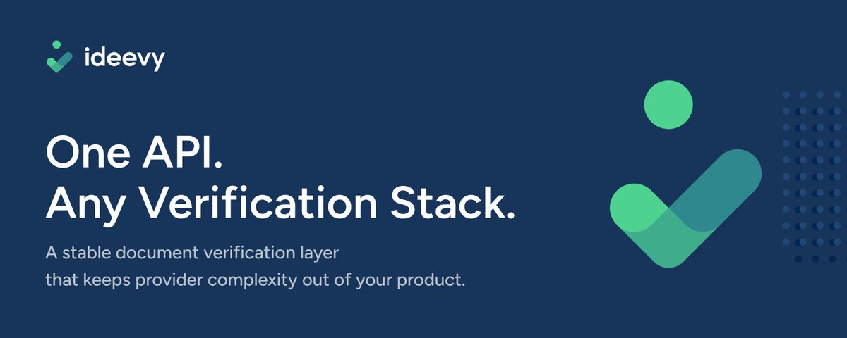 Ideevycom's tweet photo. We are making the IDEEVY API as simple as it can possibly be.

One straightforward flow for submitting documents. One unified result delivered via webhook.

Provider routing, fallback logic, and response normalization stay behind the scenes instead of becoming part of your product code.