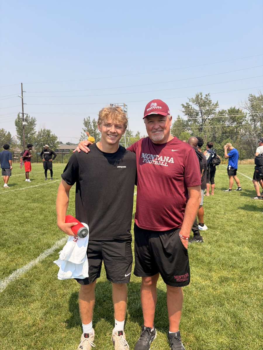 IsaacWade406's tweet photo. Thanks @MontanaGrizFB for the opportunity to compete. Thank you to all the players and coaches for helping run the camp https://t.co/m3QZo0vMMm