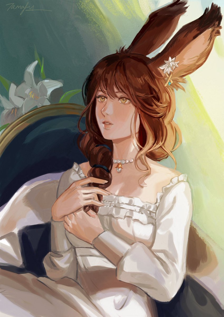 tamafries's tweet photo. Sketch/painted Skeb for Eir #ffxiv #ffxivoc #vierawol #xivart https://t.co/jsreeCAJGf