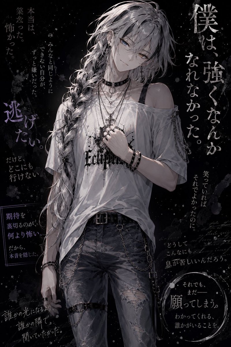 nai_Reality0714's tweet photo. #Keyvisual   #无プロンプト
「大丈夫…」or「その程度？」
貴方の好みは？

↓プロンプト全文はnoteに記載
【葛藤系キービジュアル プロンプト配布】
新作の葛藤系→https://t.co/eZEbYEkXvU
【煽り系キービジュアル プロンプト配布中】
煽り系→https://t.co/wVz96o38tz https://t.co/9RuvONXIie