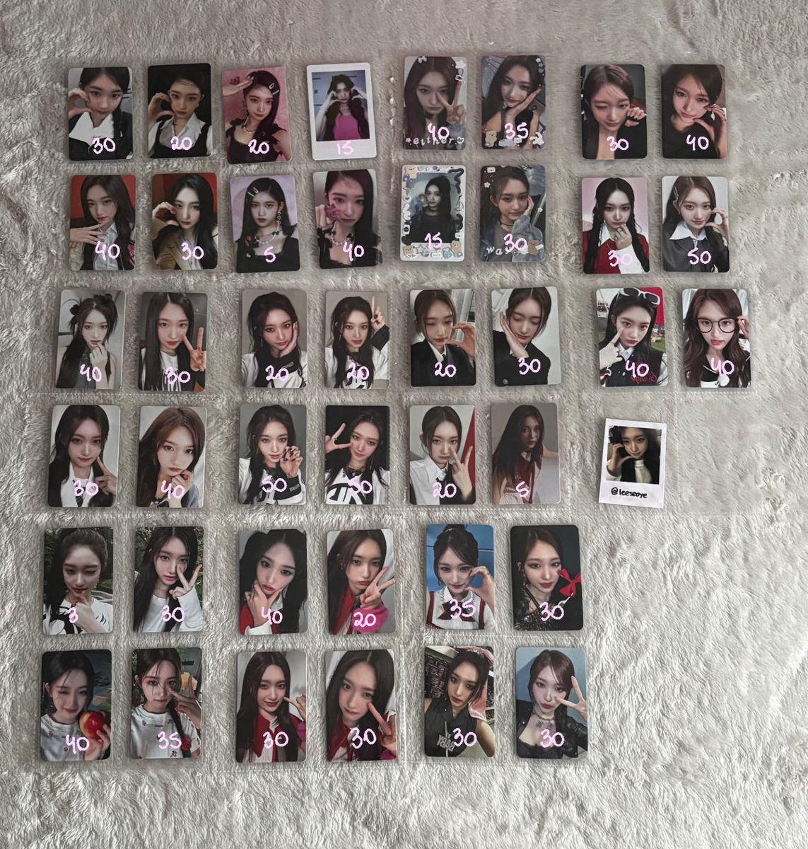 leeseoye's tweet photo. ｡˚  VENDO/VENDA 𖦹  ○   ⌒

leeseo regulares, non album e pob 🩰

࿐  valores na imagem + frete a ser calculado (super frete)
࿐  valores são negociáveis ! 
࿐ tenho 100+ feedbacks positivos 
࿐ Aceito troca por álbuns ! https://t.co/cPxTfcVFIS