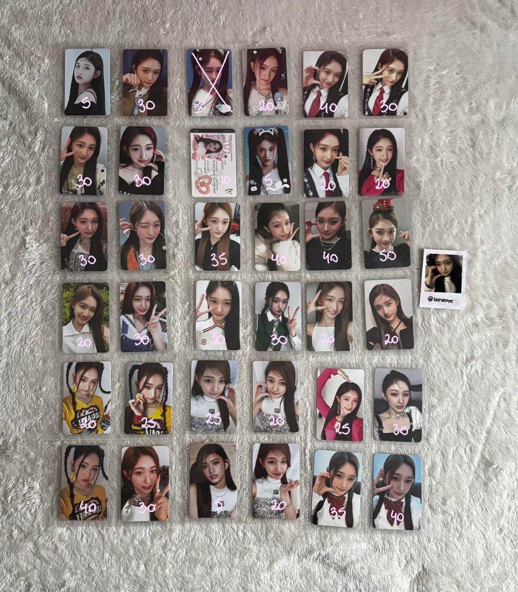 leeseoye's tweet photo. ｡˚  VENDO/VENDA 𖦹  ○   ⌒

leeseo regulares, non album e pob 🩰

࿐  valores na imagem + frete a ser calculado (super frete)
࿐  valores são negociáveis ! 
࿐ tenho 100+ feedbacks positivos 
࿐ Aceito troca por álbuns ! https://t.co/cPxTfcVFIS