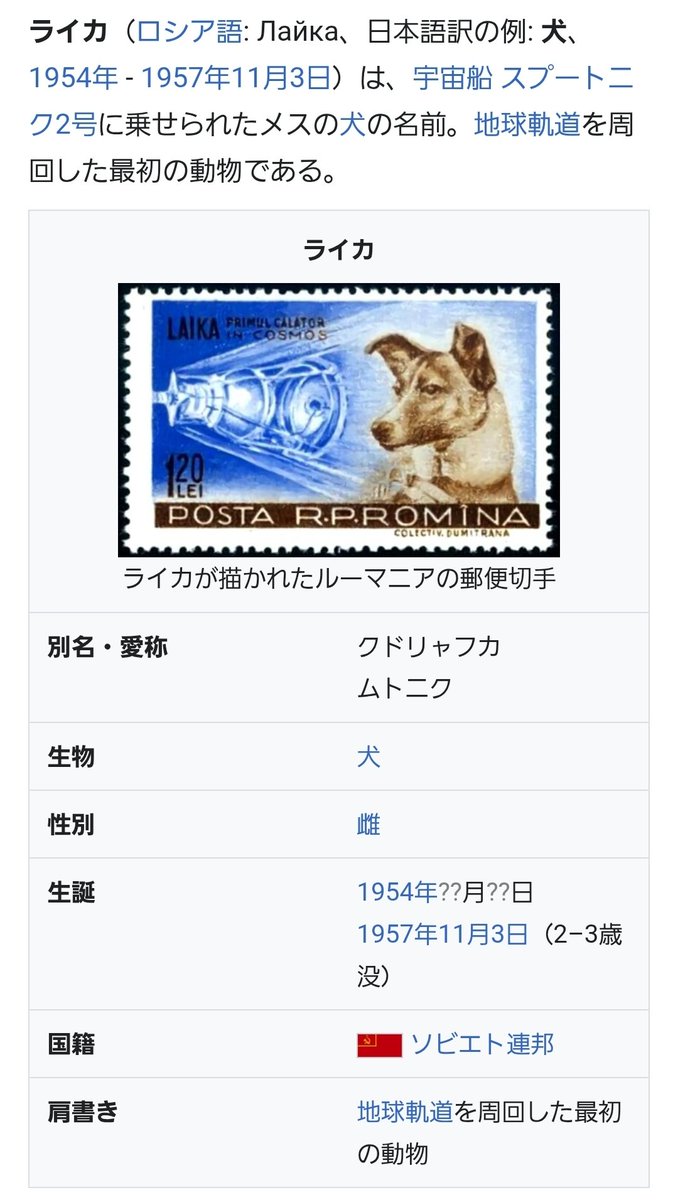 rakuichirakuthe's tweet photo. ライカさん
前回オスだと思ってたけどよく見たらちっぱいでお尻は結構大きい…
何より｢動物実験で宇宙に飛ばされ温度上昇による熱中症と極限状態によるストレスでそのまま帰ってこなかったかわいそうな雌の犬｣と同じ名前してる
#ヒトナー https://t.co/yogLnV3rnr