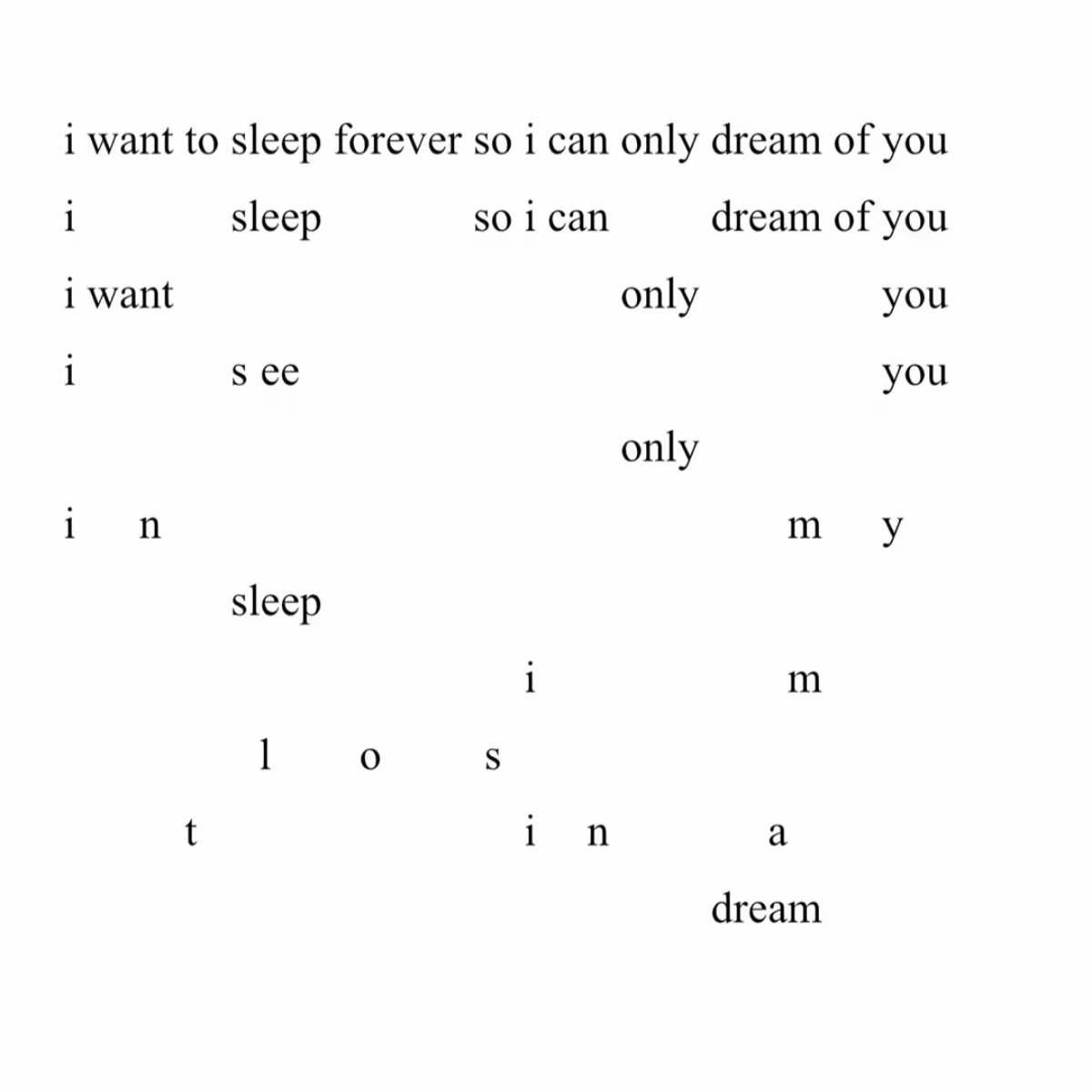 loverlunn's tweet photo. I want to sleep forever so I can only dream of you https://t.co/h0AIpBCms6