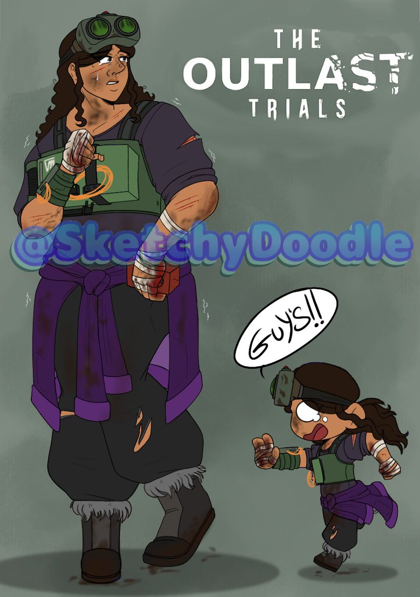 Natalie48797415's tweet photo. I wanted to show full references/character sheets of what me and my siblings would look like in the Outlast Trials and there's a comic I've made before I upload this hope you guy's like it 
.
.
.
.
. #ibispaintx #digitalart #myart #OutlastTrials #outlasttrialsfanart https://t.co/7FJytCL649