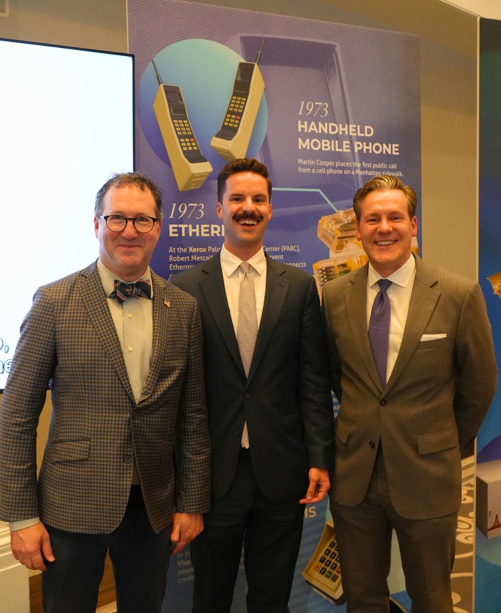 ITI_TechTweets's tweet photo. Last night at Decatur House, ITI marked 250 years of innovation and 110 years of ITI, with remarks from the White House’s U.S. CTO Ethan Klein on the future of American tech and innovation. #America250 #ITI https://t.co/cISA4BHkvE