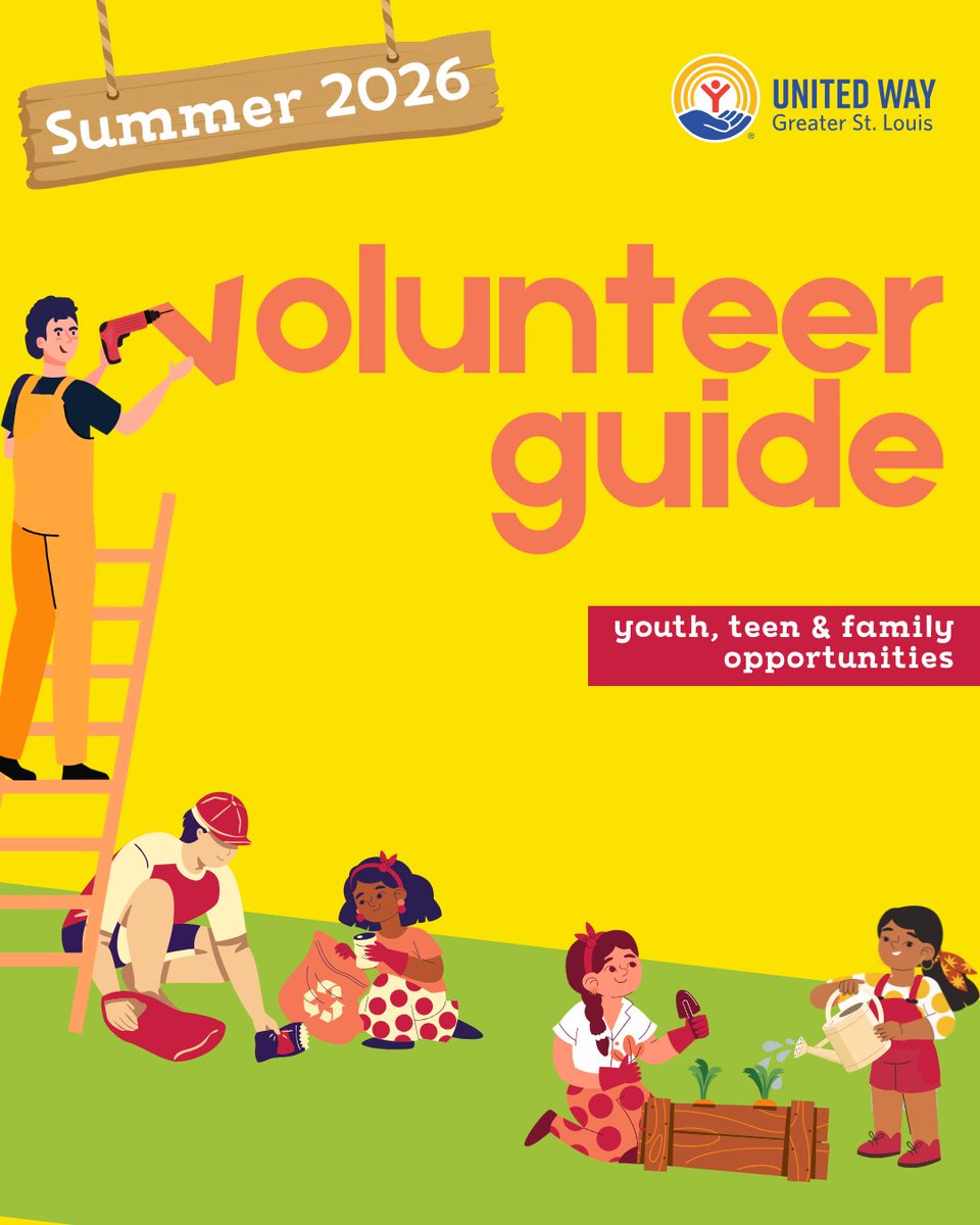 UnitedWaySTL's tweet photo. Summer isn’t over yet! There’s still time to give back, meet new people, and make a difference in our community before the season comes to an end.

Whether you have an afternoon or a full day to spare, there’s a volunteer opportunity waiting for you!

https://t.co/fKpKVOaf68 https://t.co/vBkyjL5pN9