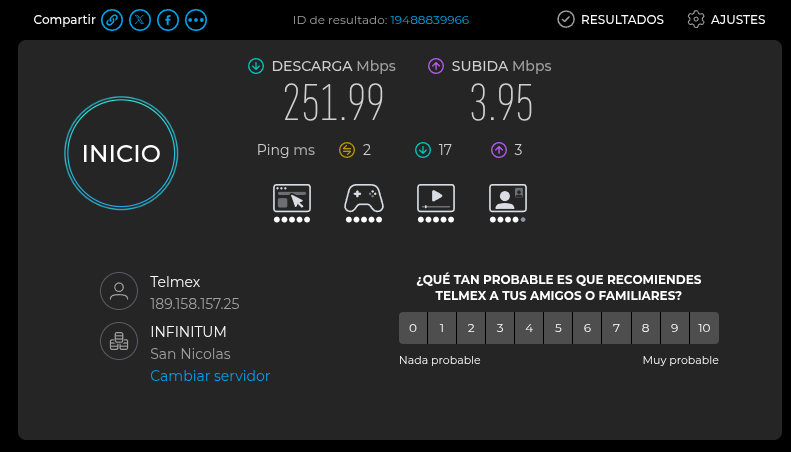 Tr2085xo's tweet photo. @infinitum Que onda? Adjunto test de ookla y test de telmex. A que hora tengo la simetria de nuevo? Aun estoy en horario de trabajo. #adondelesmandolafacturadeldiaquemevanadescontar https://t.co/Y3QciXUK0j