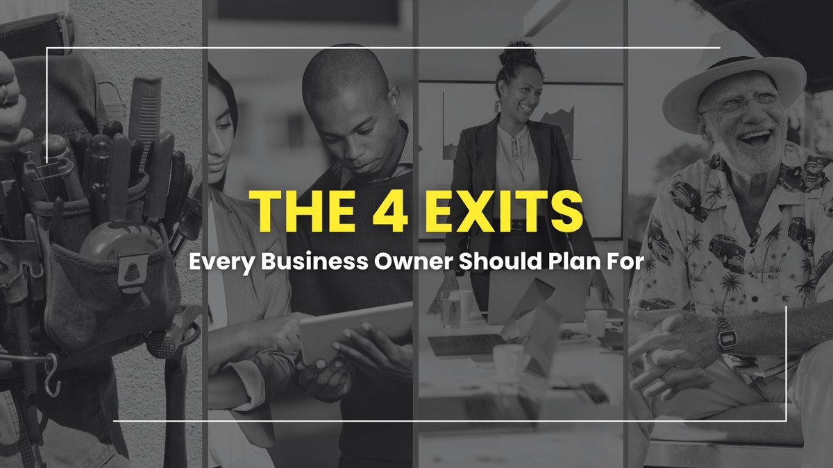 BluegrassCoach's tweet photo. Real exit planning isn't just selling your company 20 years down the road, it’s a step-by-step process every owner must navigate right from the start.  

Read more: https://t.co/Lnv5I6I11l

#ActionCOACH #ExitStrategy #Leadership #ExitPlanning https://t.co/VMrsz8ofu1