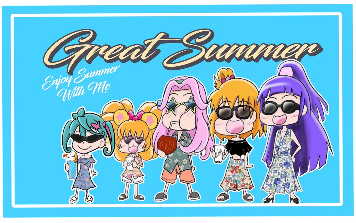 edfate's tweet photo. 夏ってるまほプリ🌴🌺🏖☀️
#precure https://t.co/bZmcybibhE